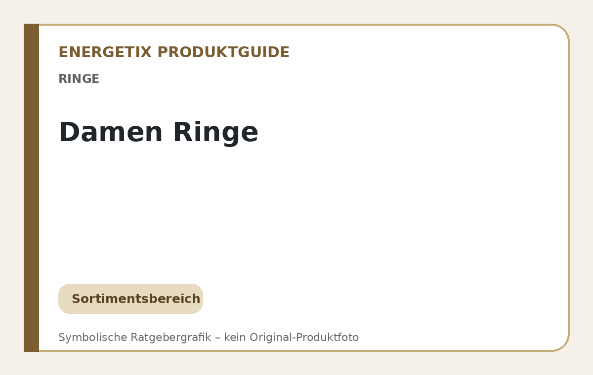 Damen Ringe – symbolische Ratgebergrafik