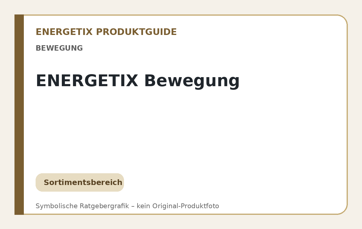 ENERGETIX Bewegung – symbolische Ratgebergrafik