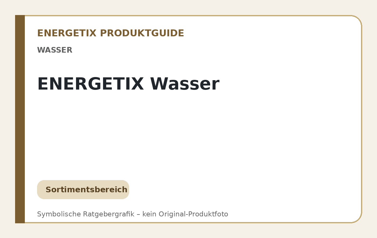ENERGETIX Wasser – symbolische Ratgebergrafik