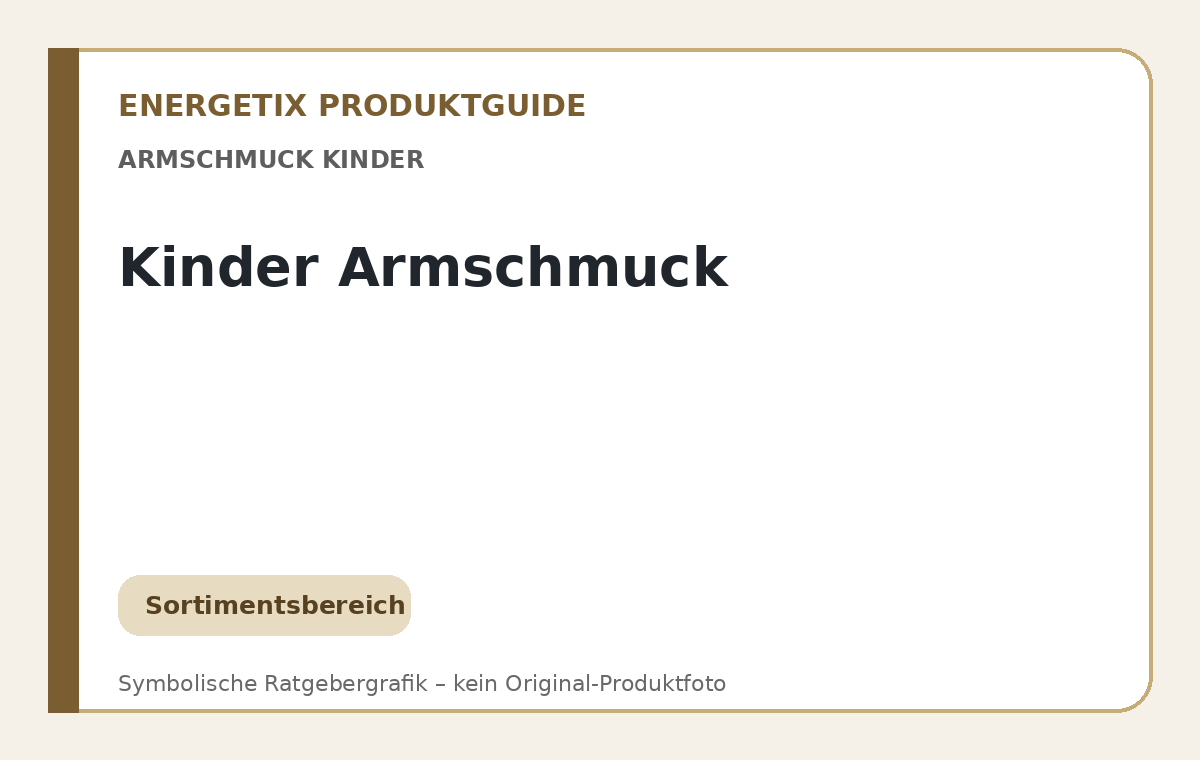 Kinder Armschmuck – symbolische Ratgebergrafik
