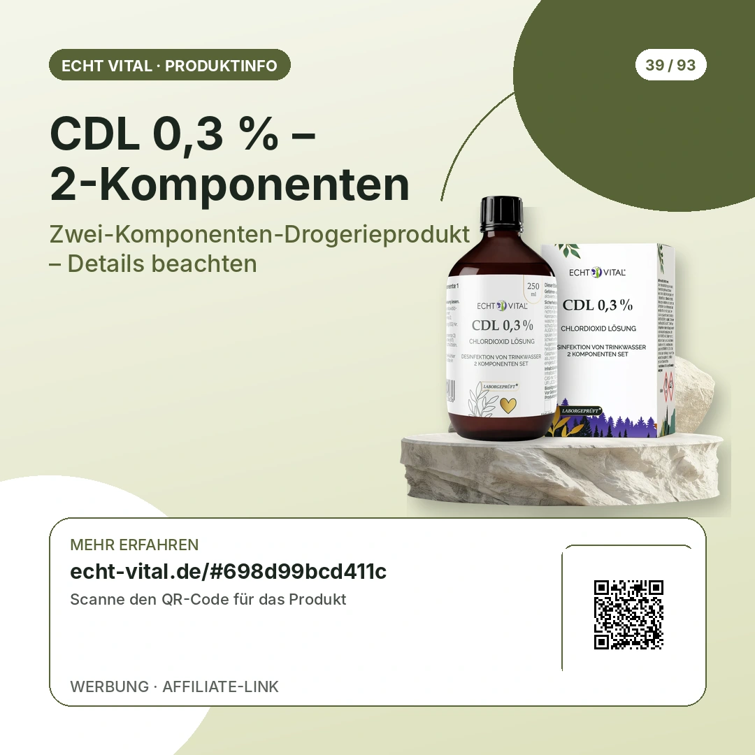 CDL 0,3 % – 2-Komponenten Vergleich mit scanbarem Affiliate-QR-Code